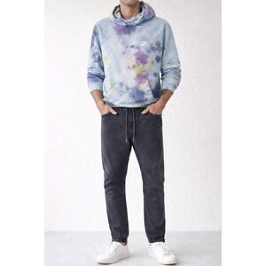 Gap Men's Jogger Pants Charcoal Gray Elastic Waist Zip Ankles Casual Size M